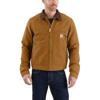 Carhartt Men's Duck Blanket Detroit Jacket Front_Flat