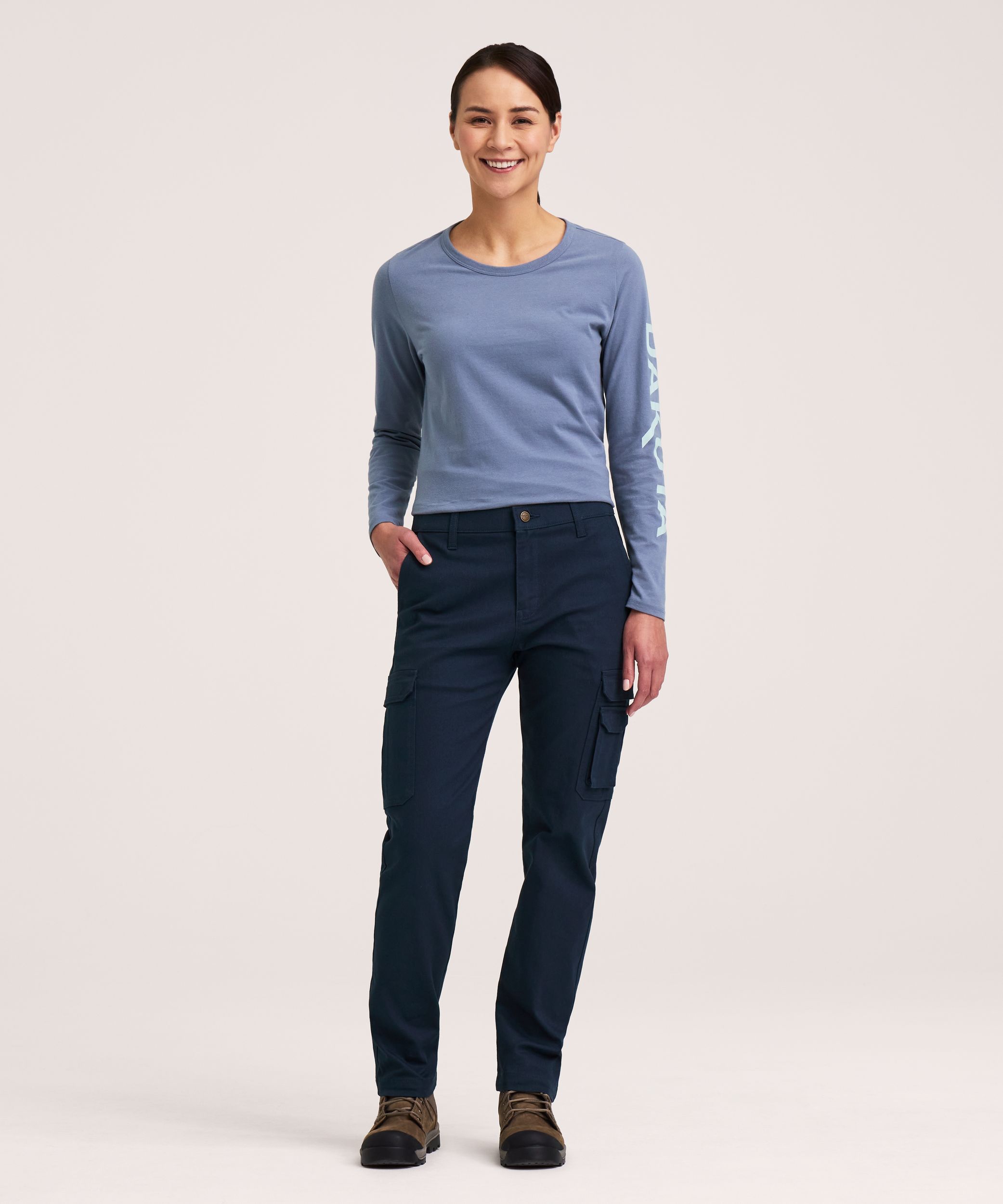 Dakota WorkPro Series Women's Stretch Twill Cargo Work Pants