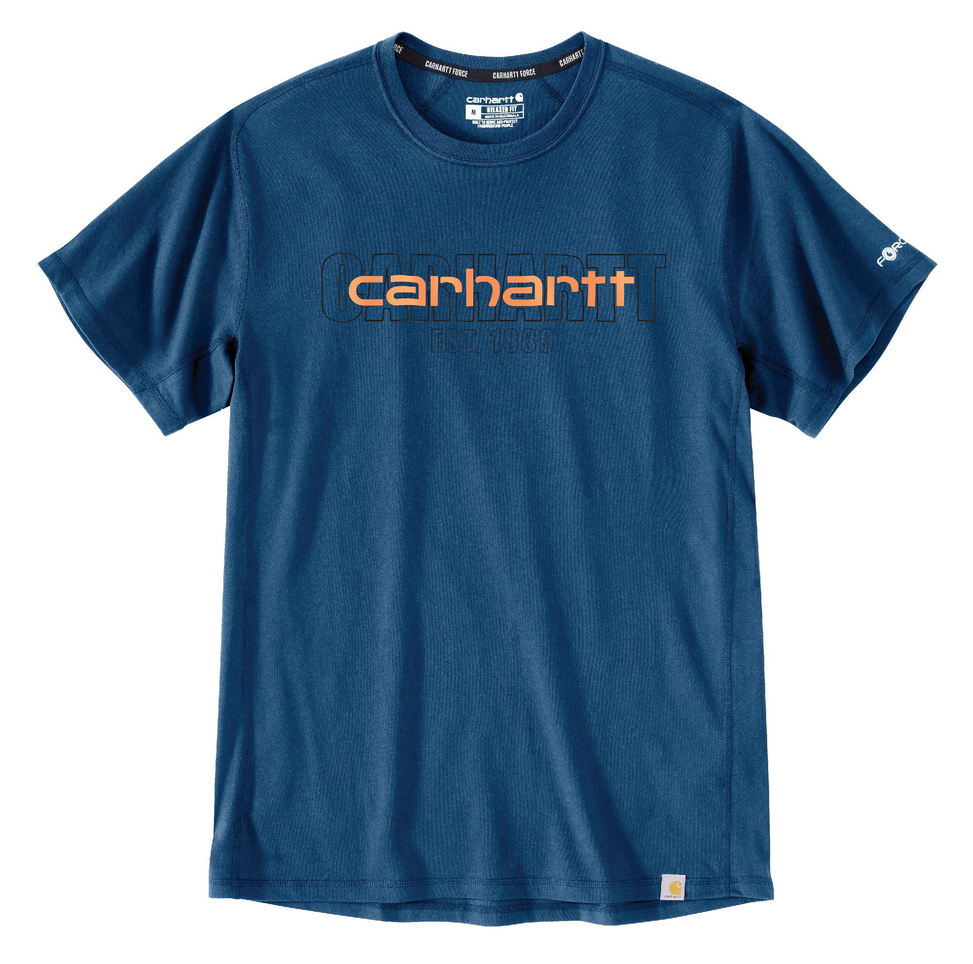 T-shirt avec technologie ForceMD et FastDryMD et logo sur la poitrine pour hommes, Carhartt