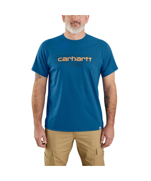 T-shirt avec technologie ForceMD et FastDryMD et logo sur la poitrine pour hommes, Carhartt