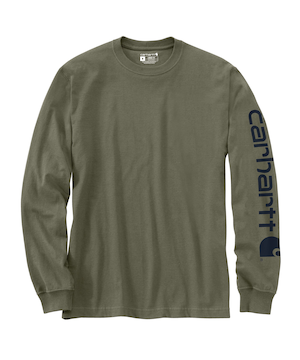 Carhartt Men's Signature Logo Long Sleeve T-Shirt