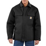 Carhartt Men's Firm Duck Insulated Traditional Coat Front_Flat