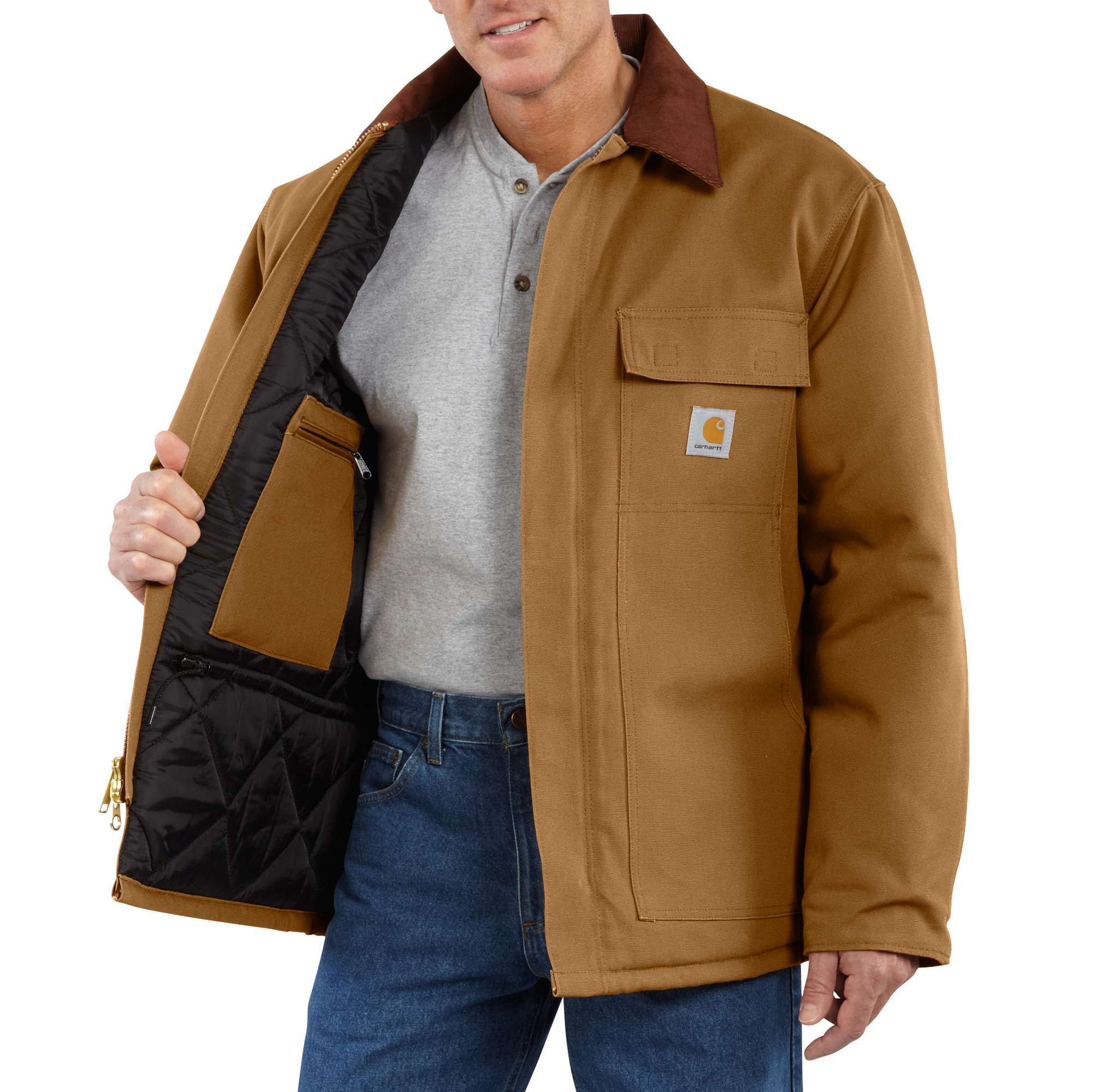 Carhartt Men's Firm Duck Insulated Traditional Coat