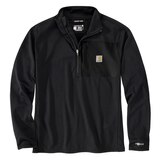 Chemise en molleton Grid à demi-fermeture à glissière et col cheminée pour hommes, ForceMC, Carhartt Front_Flat