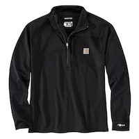 Chemise en molleton Grid à demi-fermeture à glissière et col cheminée pour hommes, ForceMC, Carhartt Front_Flat