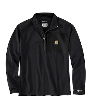 Chemise en molleton Grid à demi-fermeture à glissière et col cheminée pour hommes, ForceMC, Carhartt