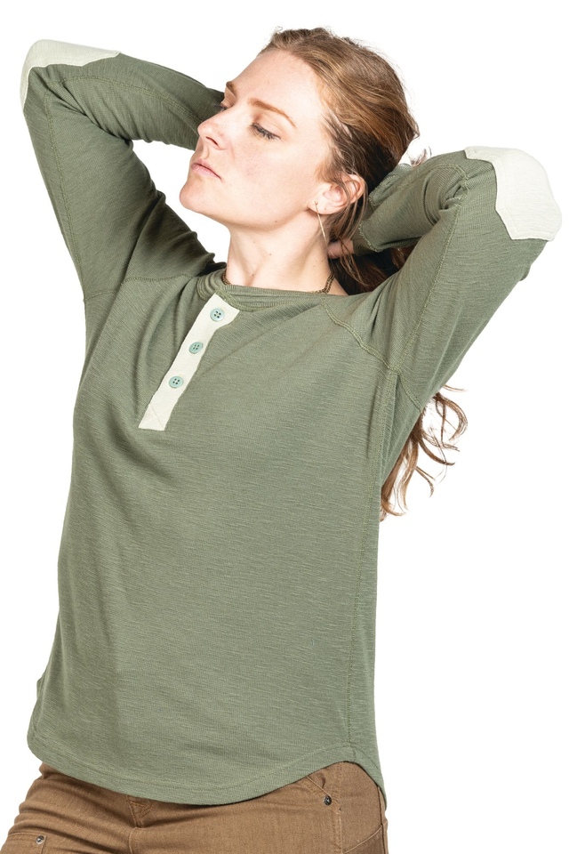 Haut Henley isotherme robuste pour femmes, Dovetail