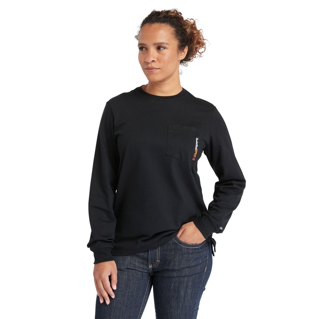 Timberland Pro Women's Flame Resistant Cotton Core Long Sleeve T Shirt