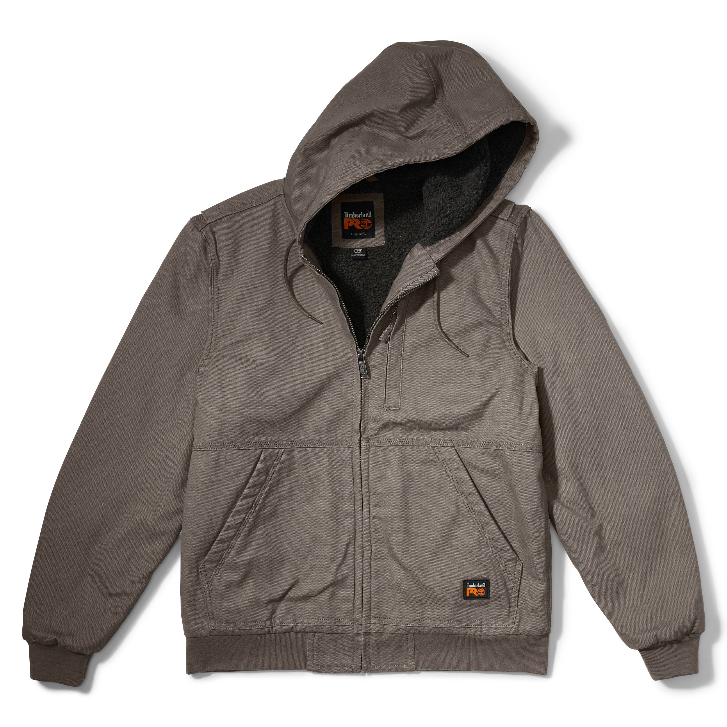 Timberland PRO Men's Gritman Lined Canvas Hooded Insulated Work Jacket