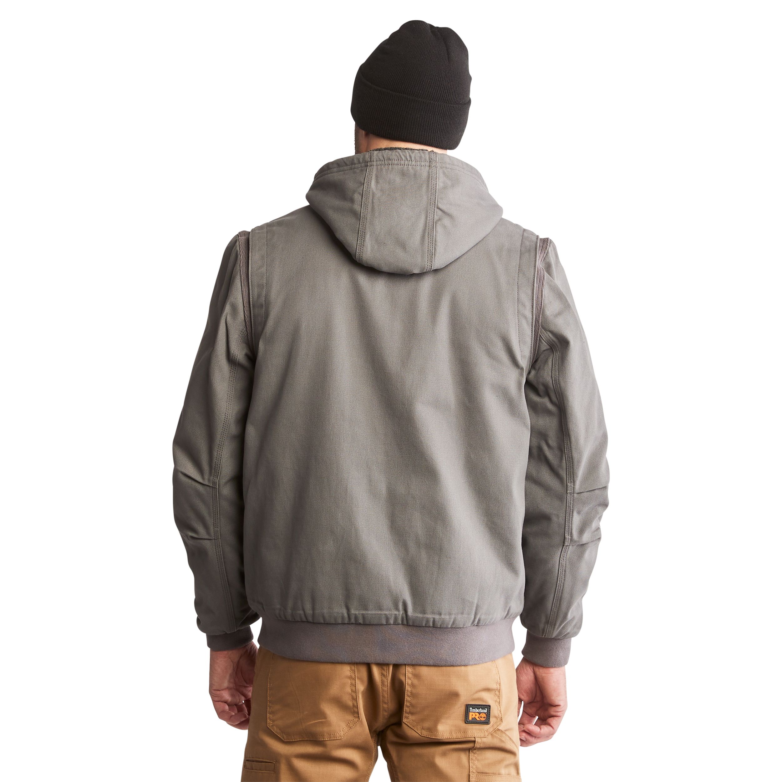 Timberland PRO Men's Gritman Lined Canvas Hooded Insulated Work Jacket