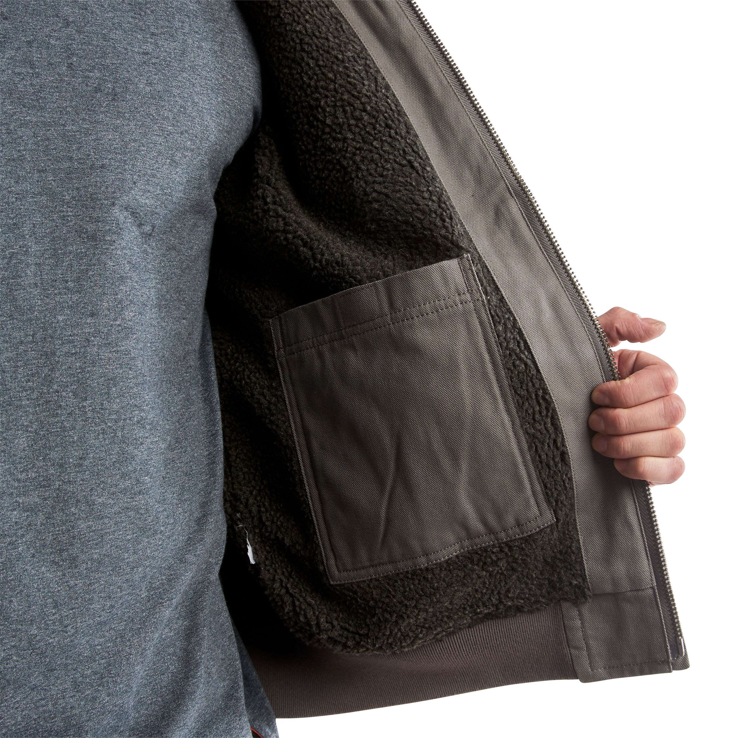 Timberland PRO Men's Gritman Lined Canvas Hooded Insulated Work Jacket