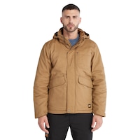 Veste de travail à capuche résistante à l'eau et isolée avec Pro Flex pour hommes, Ironhide, Timberland PRO Front_Flat