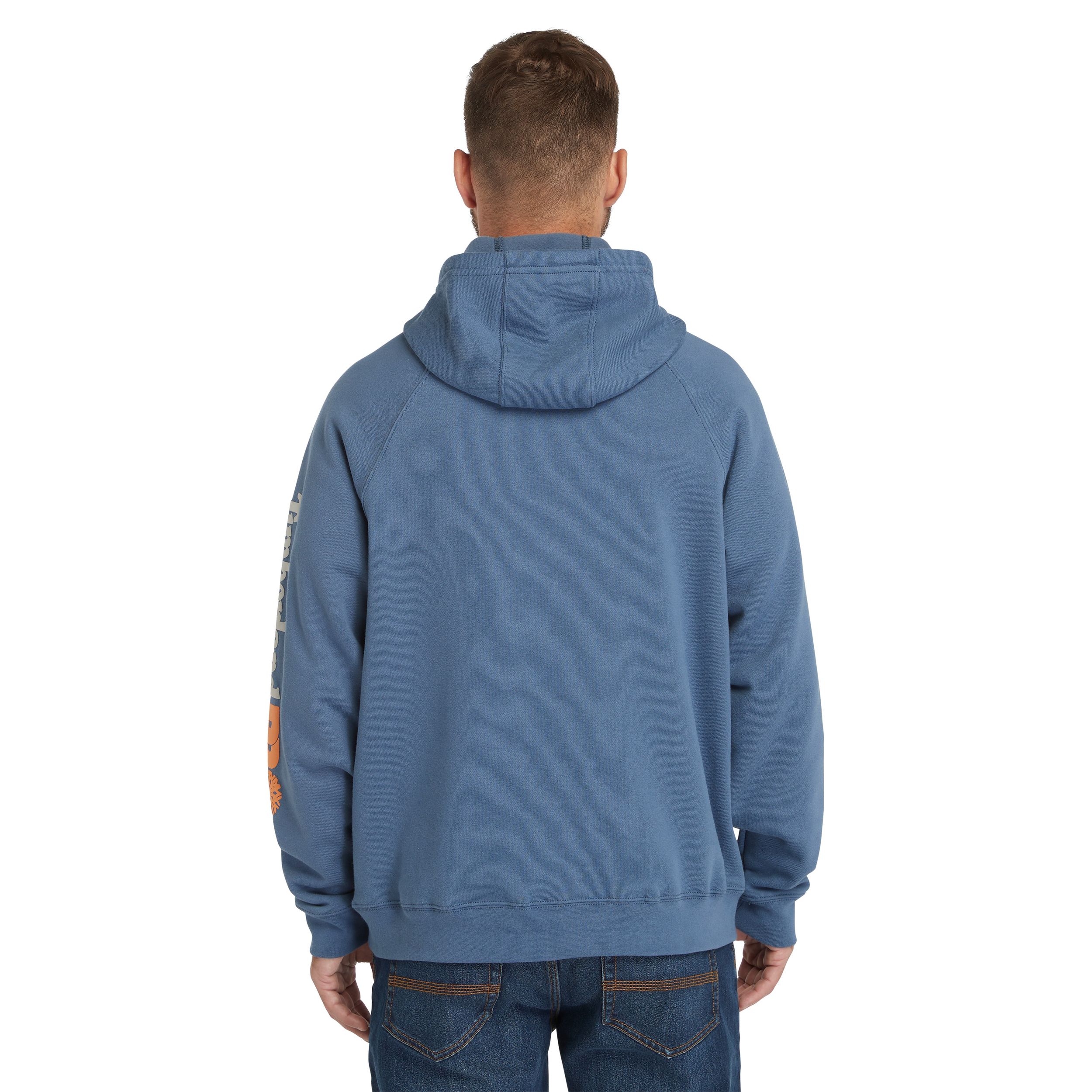Chandail à capuche Timberland PRO RainRepel pour le travail avec logo sur la manche pour hommes, Hooded Honcho