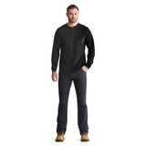 Timberland Pro Men's Flame Resistant Henley Shirt Front_Flat