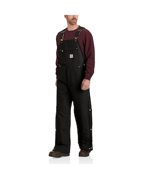 Carhartt Men's Loose Fit Firm Duck Insulated Bib Overalls