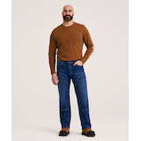 Pantalon de travail en denim à panneaux avant doubles avec HYPER-DRI&nbsp;HD1 pour hommes, série WorkPro, Dakota Front_Flat