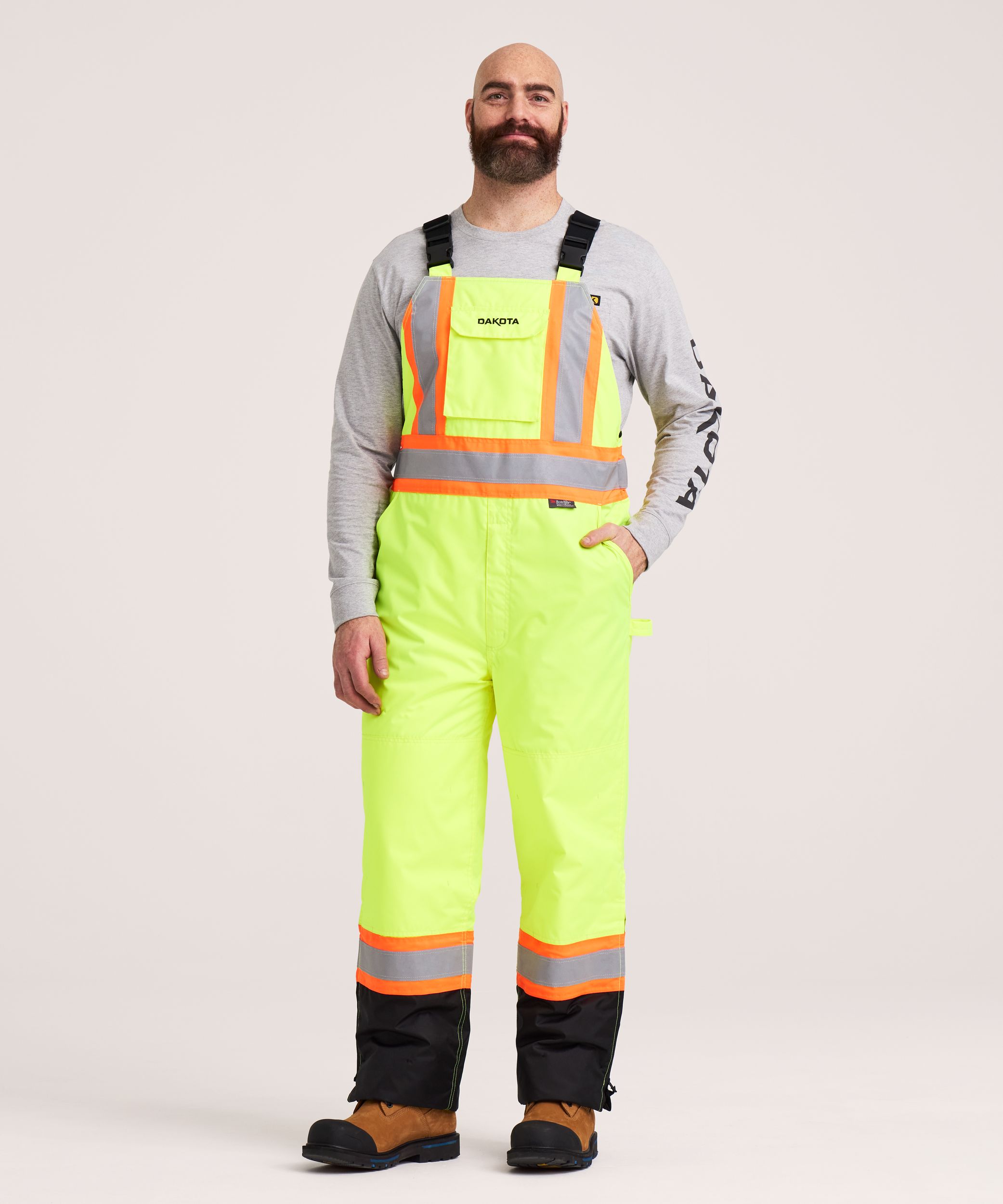 Dakota WorkPro Series Men's Hi Vis T-MAX® Bib Overalls