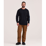 T-shirt à manches longues avec poche au corps pour hommes, série Workpro, Dakota Front_Flat