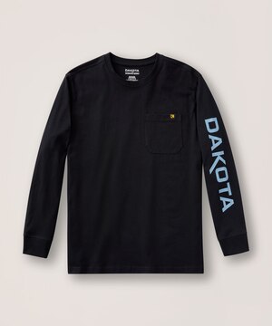 T-shirt à manches longues avec poche au corps pour hommes, série Workpro, Dakota
