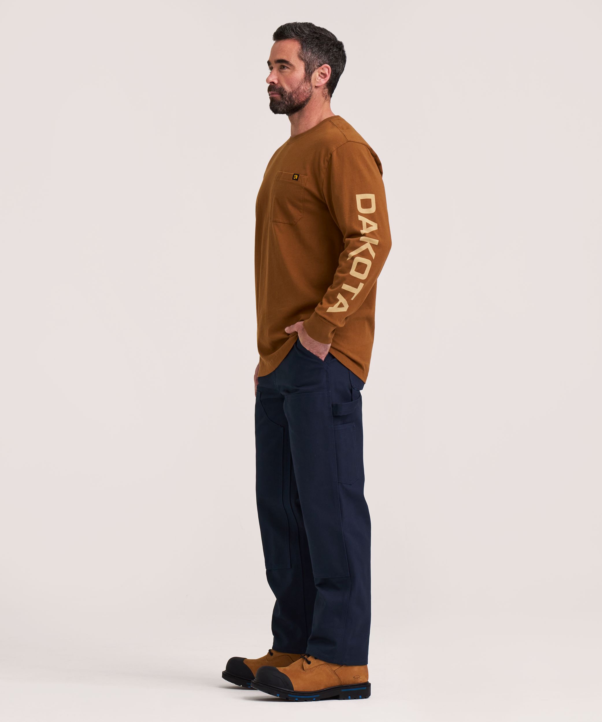 Dakota WorkPro Series Men's Core Pocket Long Sleeve T Shirt
