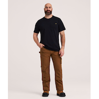 T-shirt avec poche au corps pour hommes, série WorkPro, Dakota Front_Flat