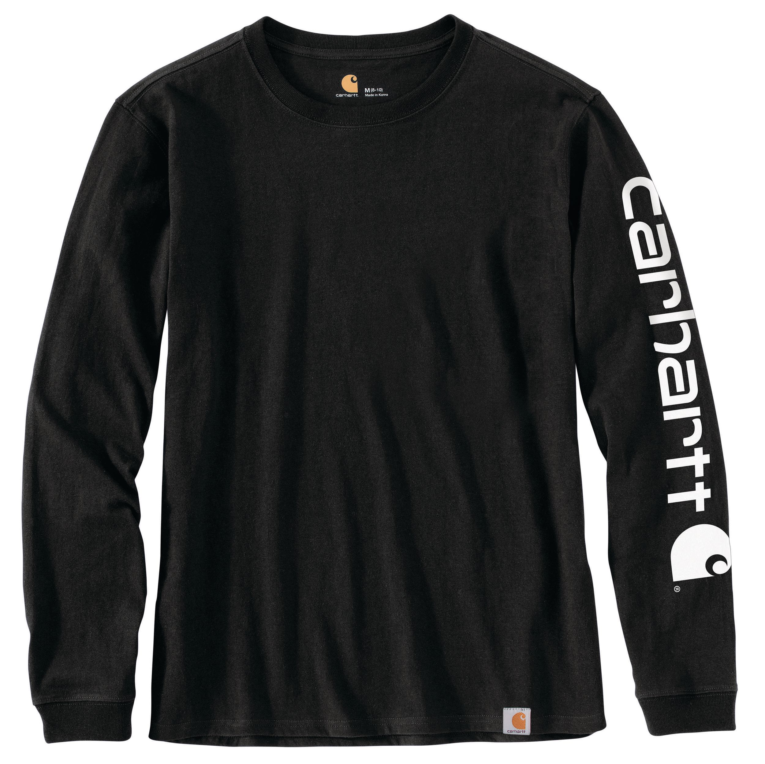 Chandail graphique avec logo sur la manche pour femmes, Carhartt