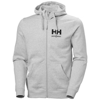 Chandail à capuche à glissière pleine longueur avec logo classique pour hommes, Helly Hansen Workwear Front_Angled_Left