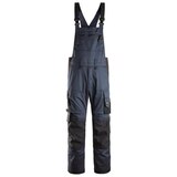 Snickers Workwear Men's All Round Work Stretch Bib Brace Work Pants Front_Flat