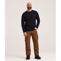 T-shirt à manches longues pour hommes, Rebound, série WorkPro, Dakota Front_Flat