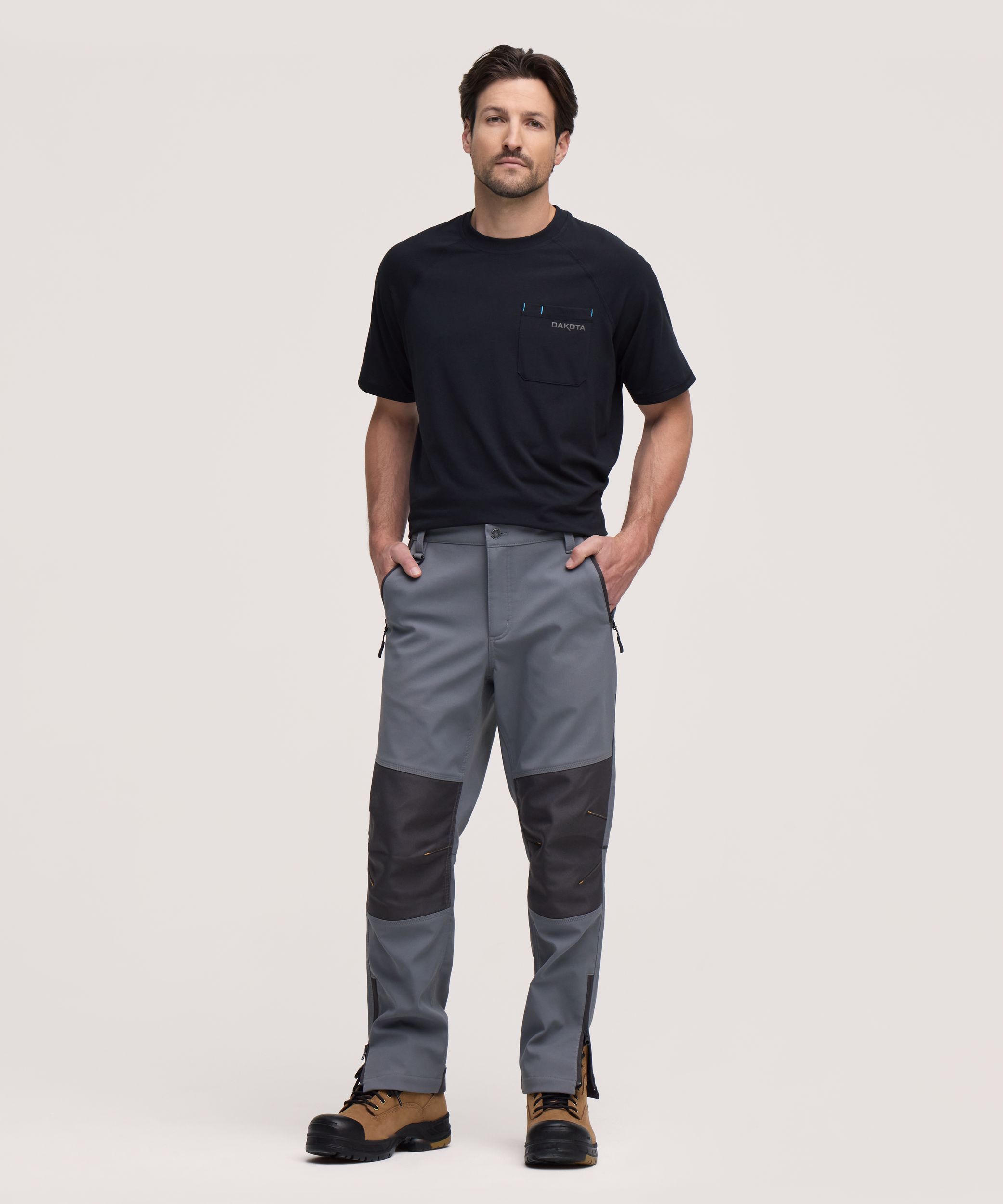 Pantalon de travail avec protection contre les tiques et les moustiques pour hommes, série WorkPro, Dakota