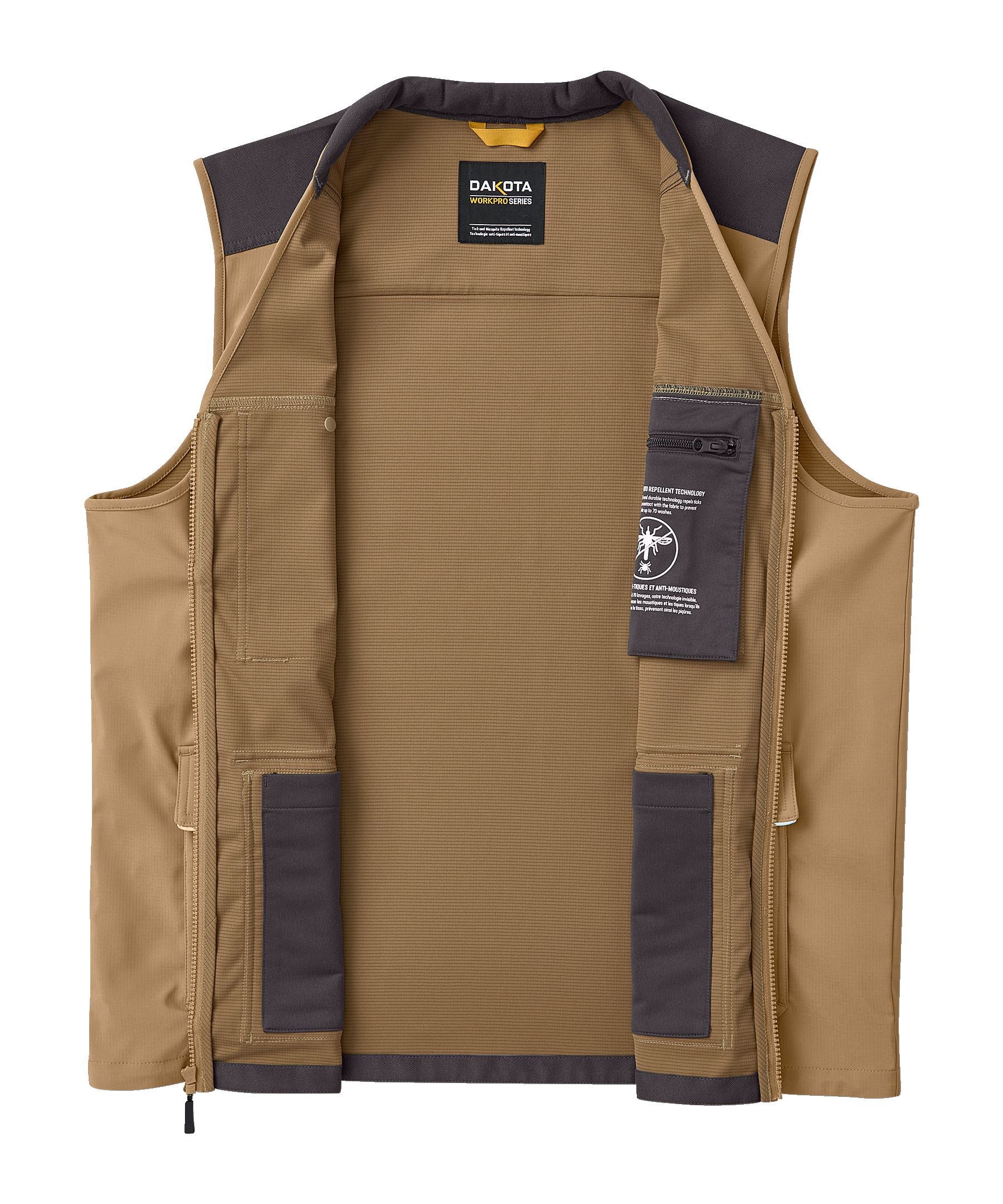 Veste de travail avec protection contre les tiques et les moustiques pour hommes, série WorkPro, Dakota