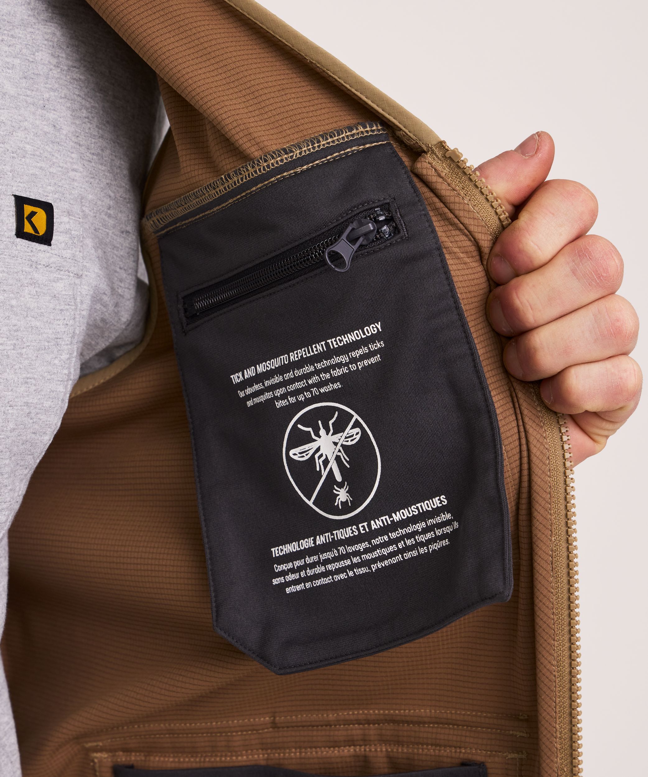 Veste de travail avec protection contre les tiques et les moustiques pour hommes, série WorkPro, Dakota