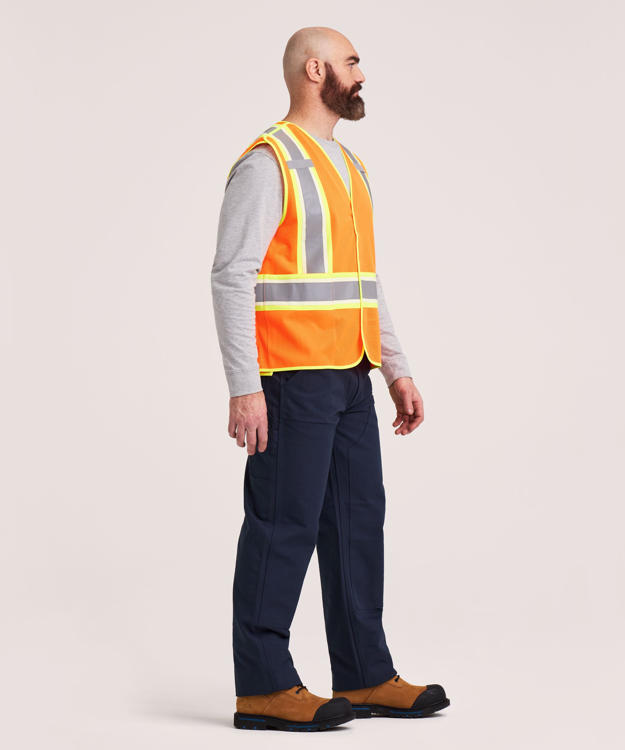 Gilet haute visibilité détachable Vizlite pour hommes, série WorkPro, Dakota