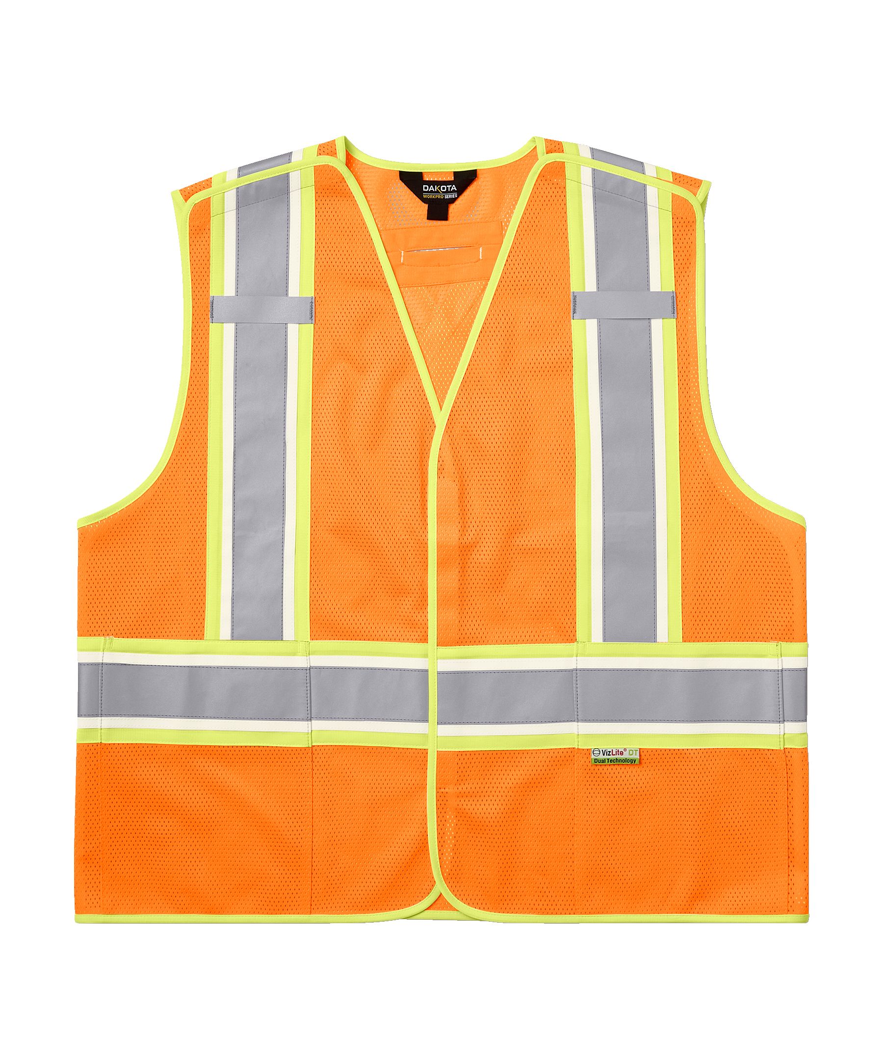 Gilet haute visibilité détachable Vizlite pour hommes, série WorkPro, Dakota