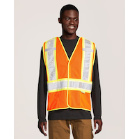 Gilet haute visibilité détachable Vizlite pour hommes, série WorkPro, Dakota Front_Flat