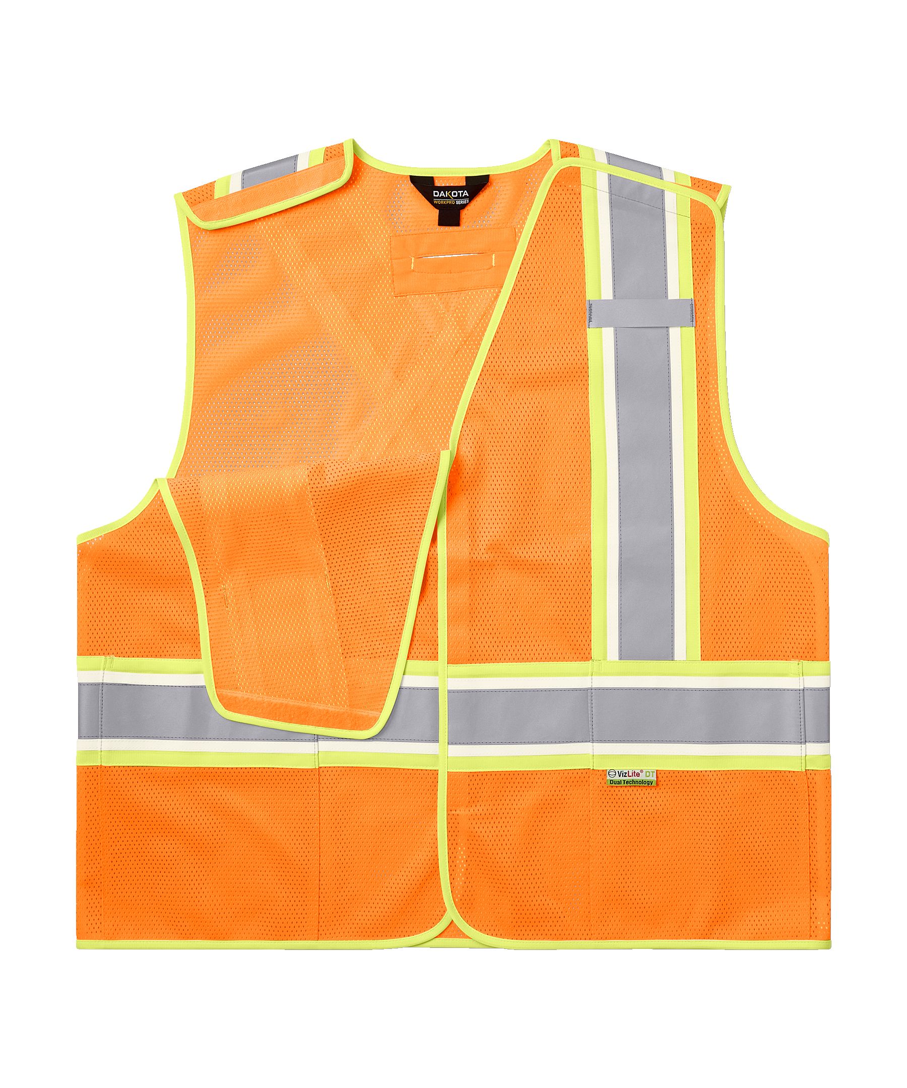 Gilet haute visibilité détachable Vizlite pour hommes, série WorkPro, Dakota