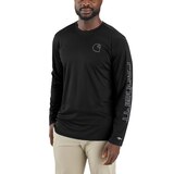 Carhartt Men's Force Sun Defender Long Sleeve T Shirt Front_Angled_Left