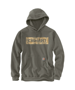 Chandail à capuche à enfiler avec logo à motif camouflage pour hommes, Carhartt