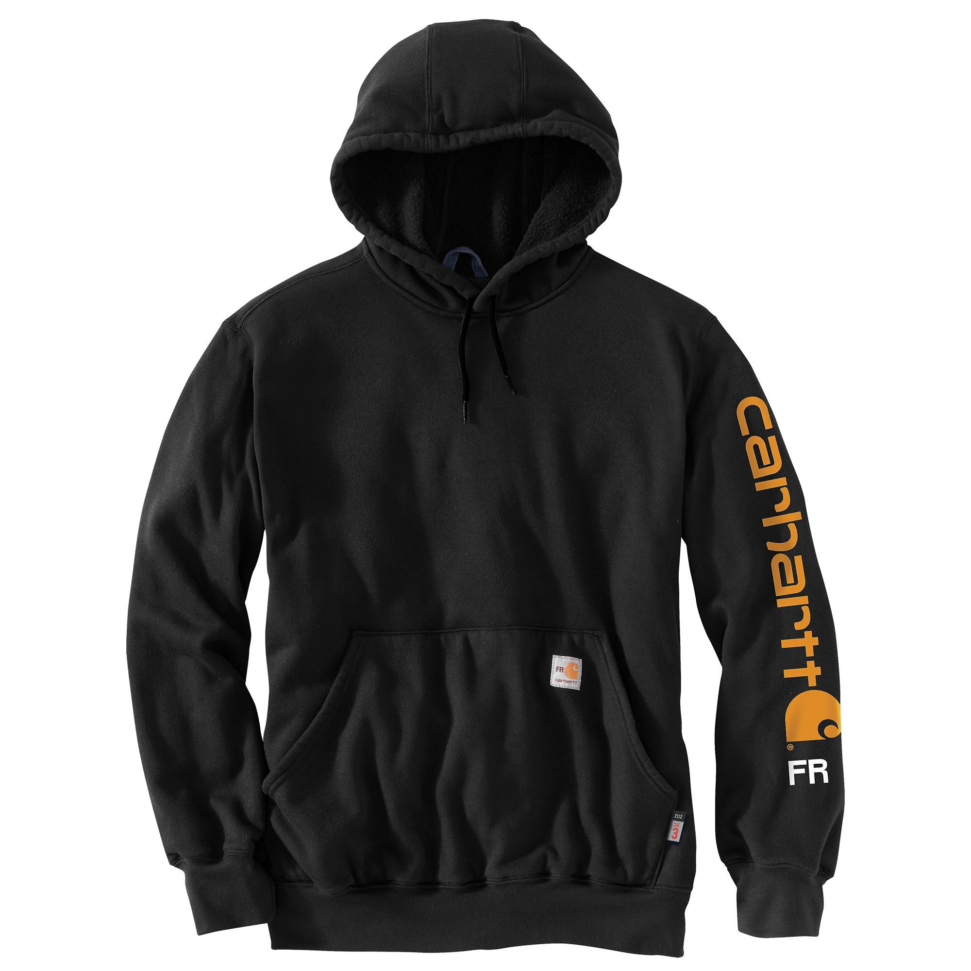 Chandail à capuche ignifuge avec logo sur la manche pour hommes, Force, Carhartt