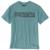 T-shirt graphique à logo pour hommes, Carhartt Front_Flat