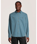 CHEMISE DE TRAVAIL GOLDSTAR HOMME OU FEMME MANCHES LONGUES OU COURTES 65/35 POLY/COTON OXFORD BLEU PÂLE | Centre du Travailleur FH
