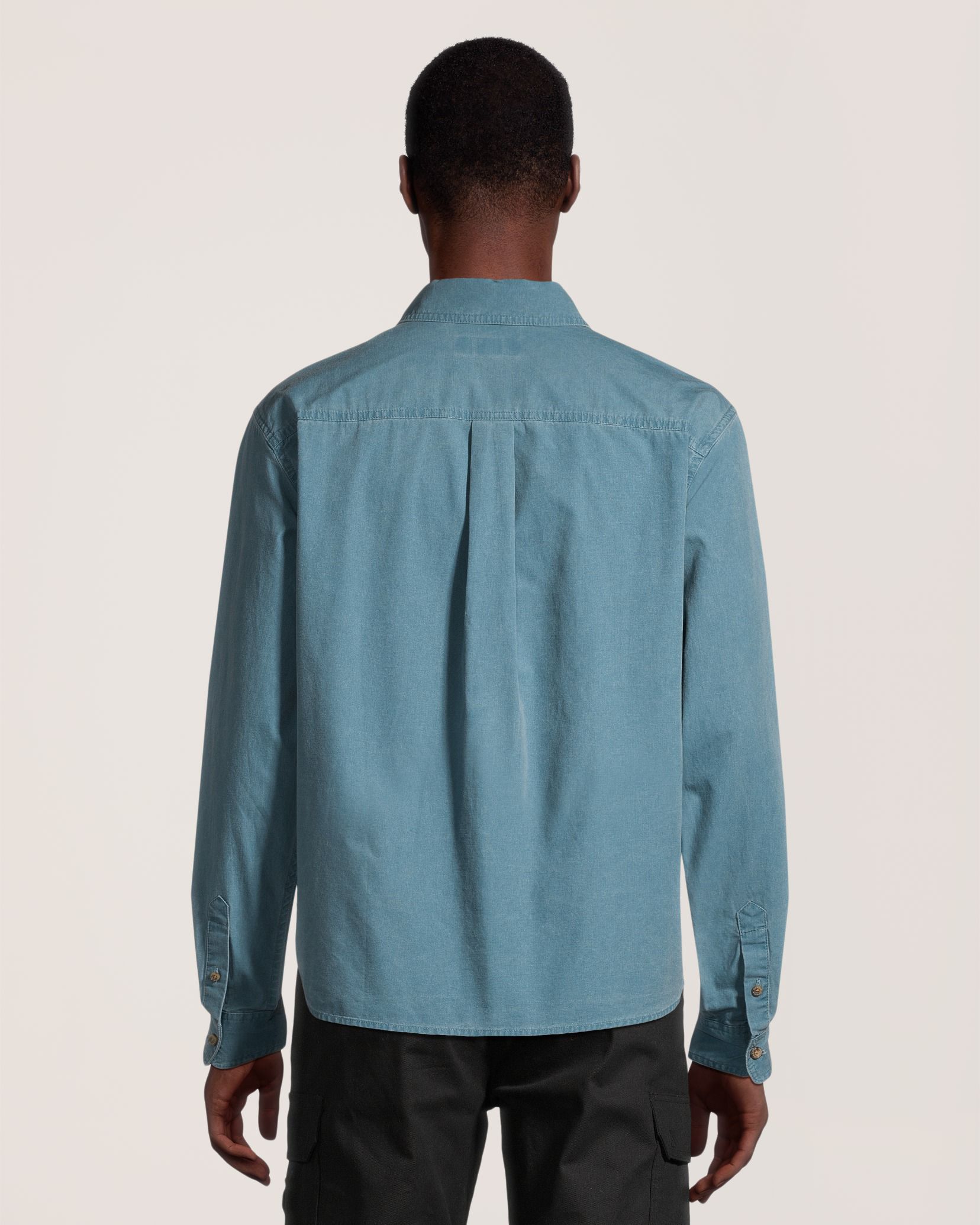 T-shirt de travail à manches longues teint aux pigments pour hommes, série WorkPro, Dakota