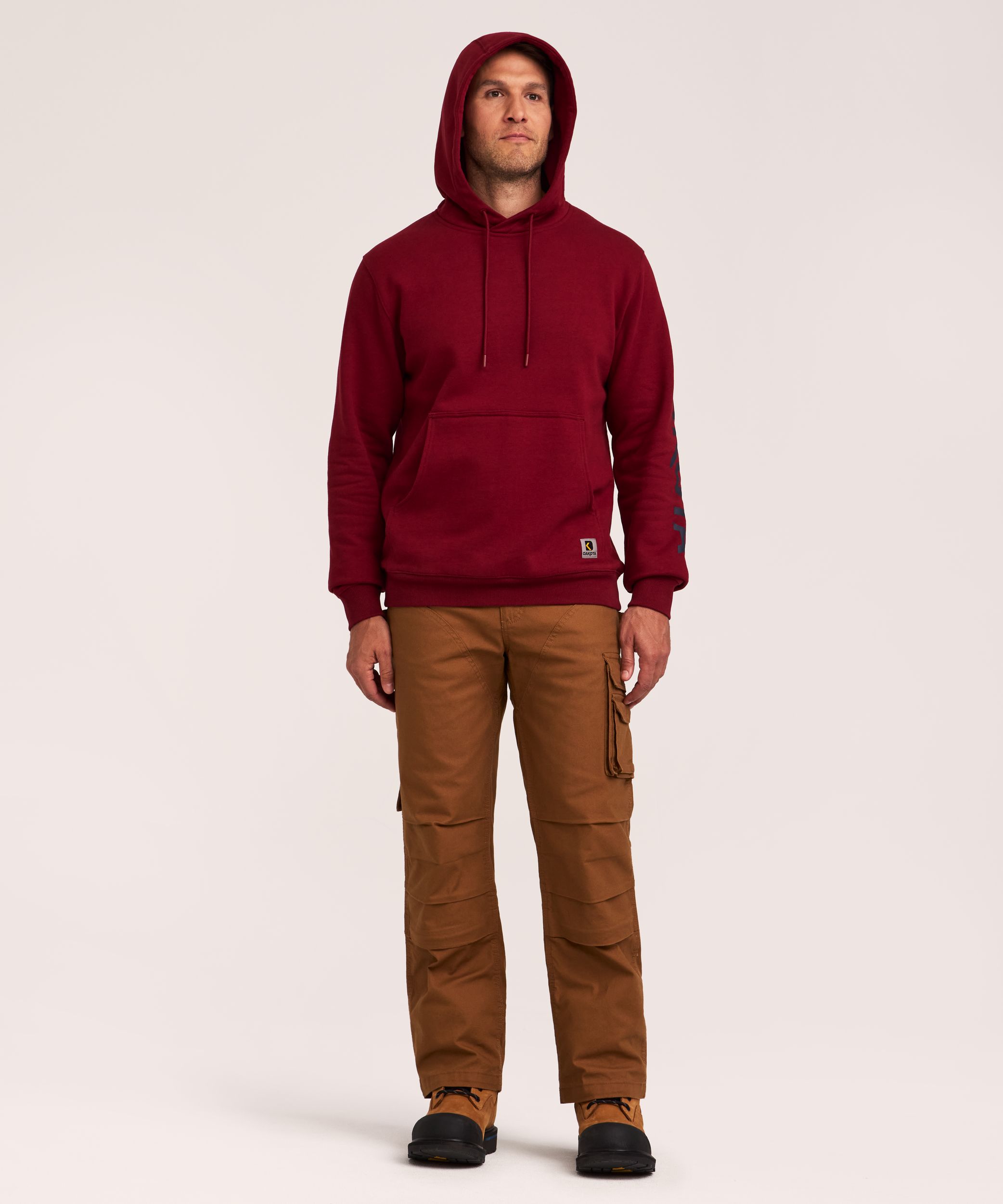 Dakota WorkPro Series Men's Heavyweight Cotton Logo Sleeve Hoodie