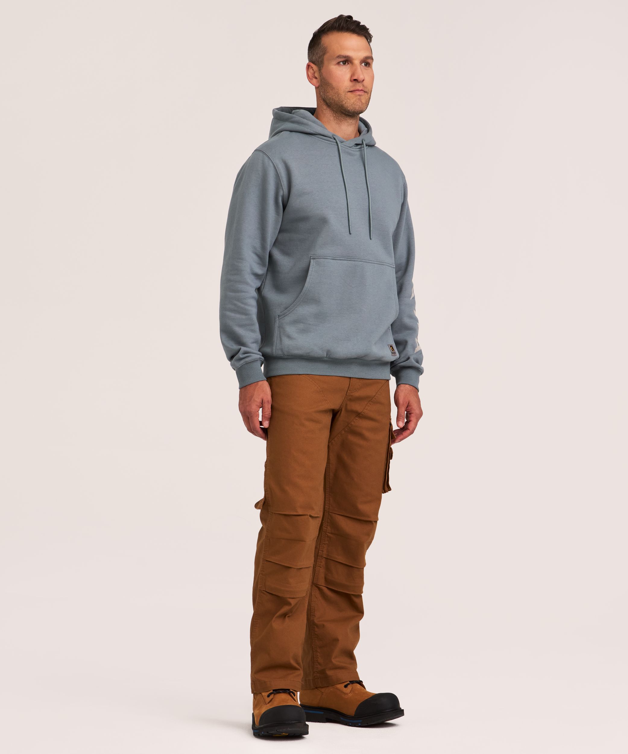 Dakota WorkPro Series Men's Heavyweight Cotton Logo Sleeve Hoodie