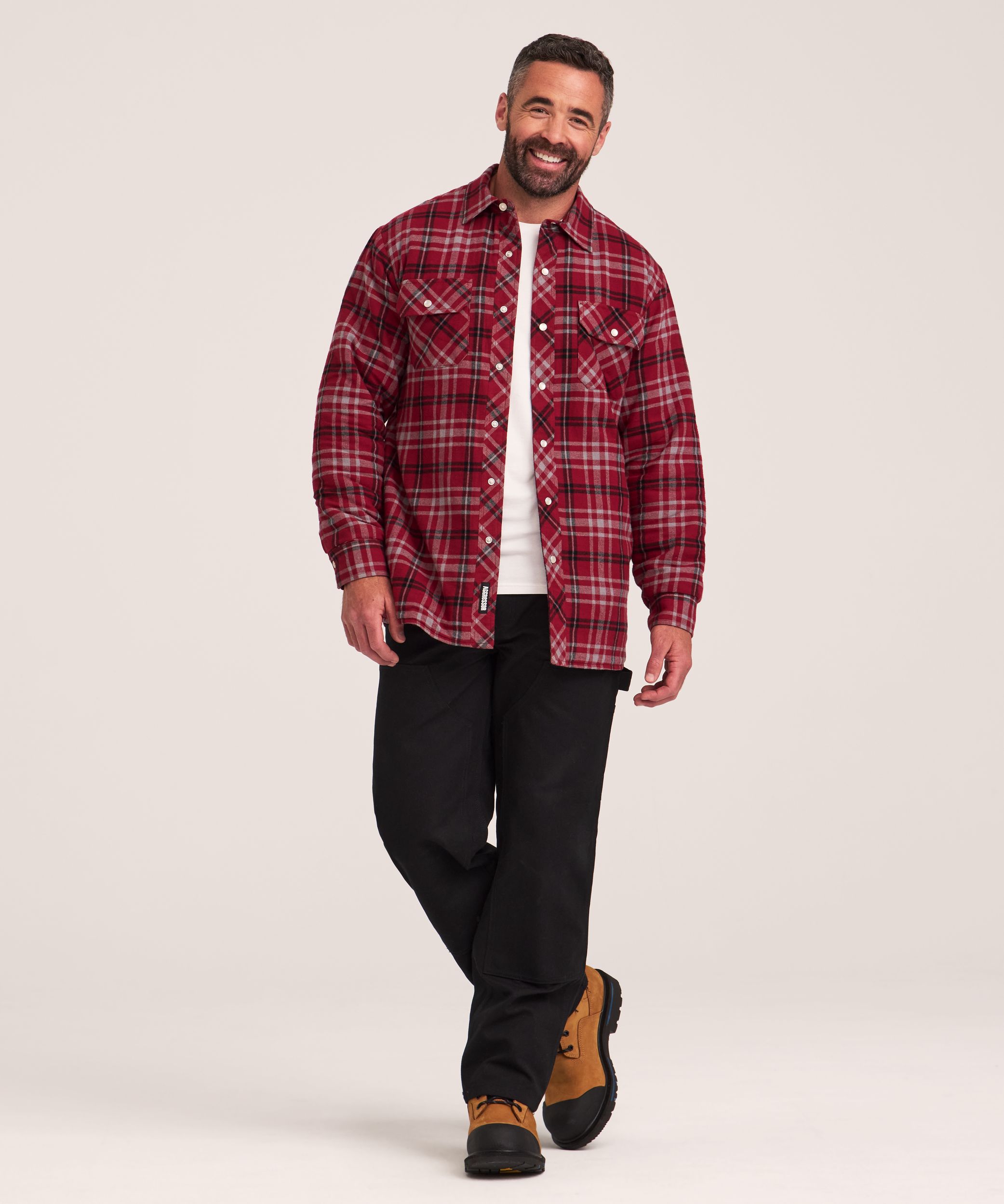 Aggressor Men's Quilted Flannel Snap Work Shirt | Mark's
