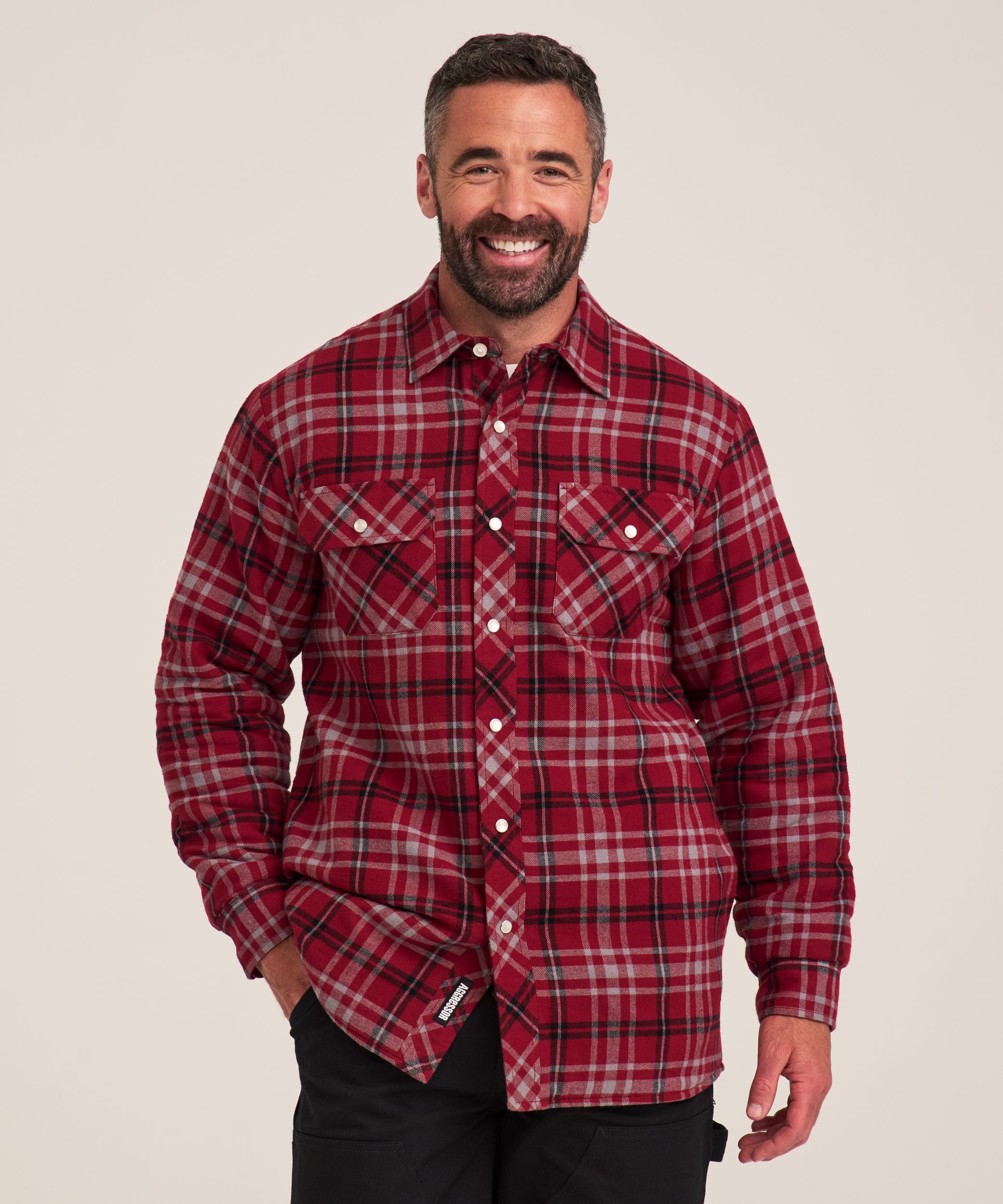 Aggressor Men's Quilted Flannel Snap Work Shirt | Mark's