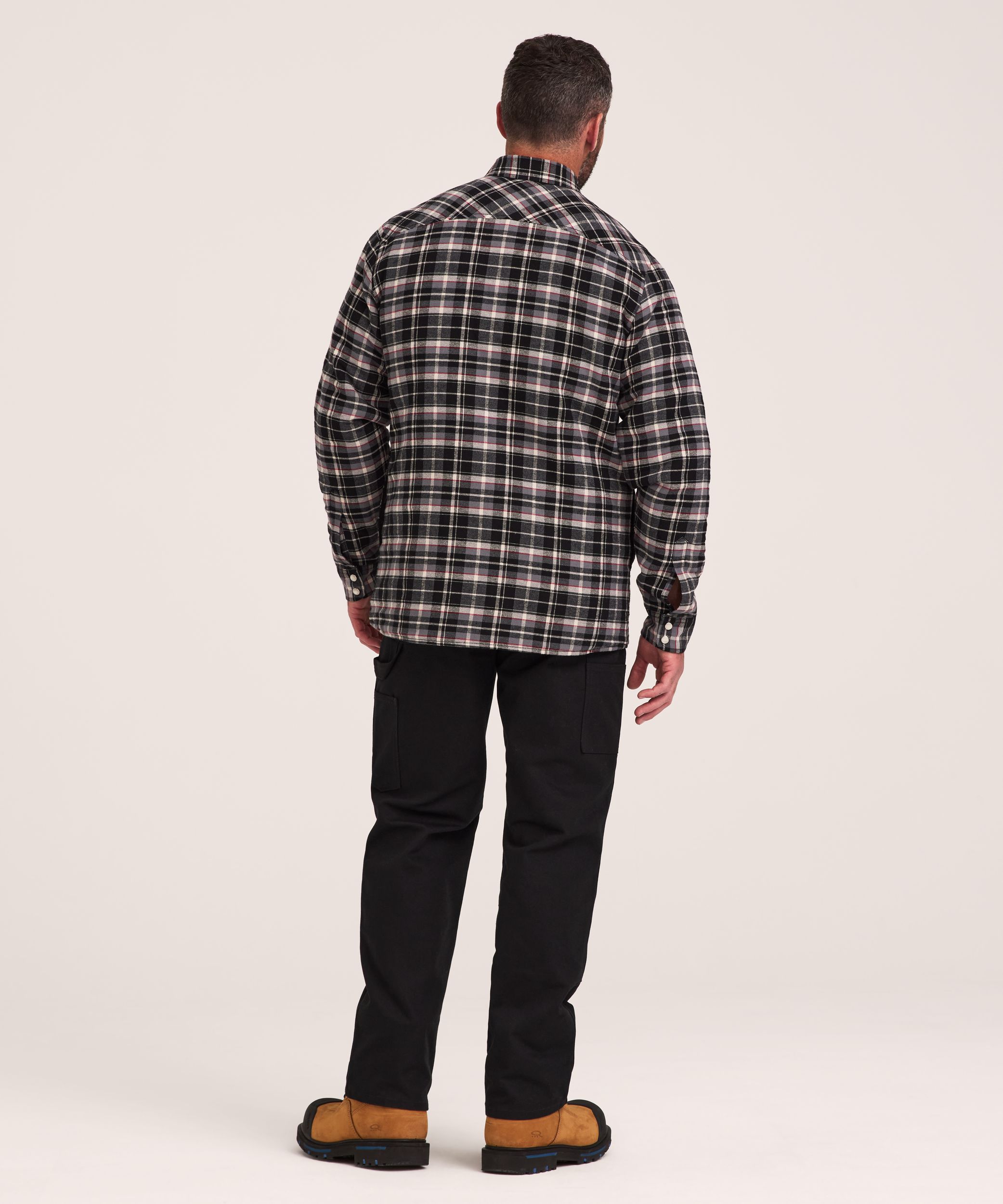 Aggressor Men's Quilted Flannel Snap Work Shirt