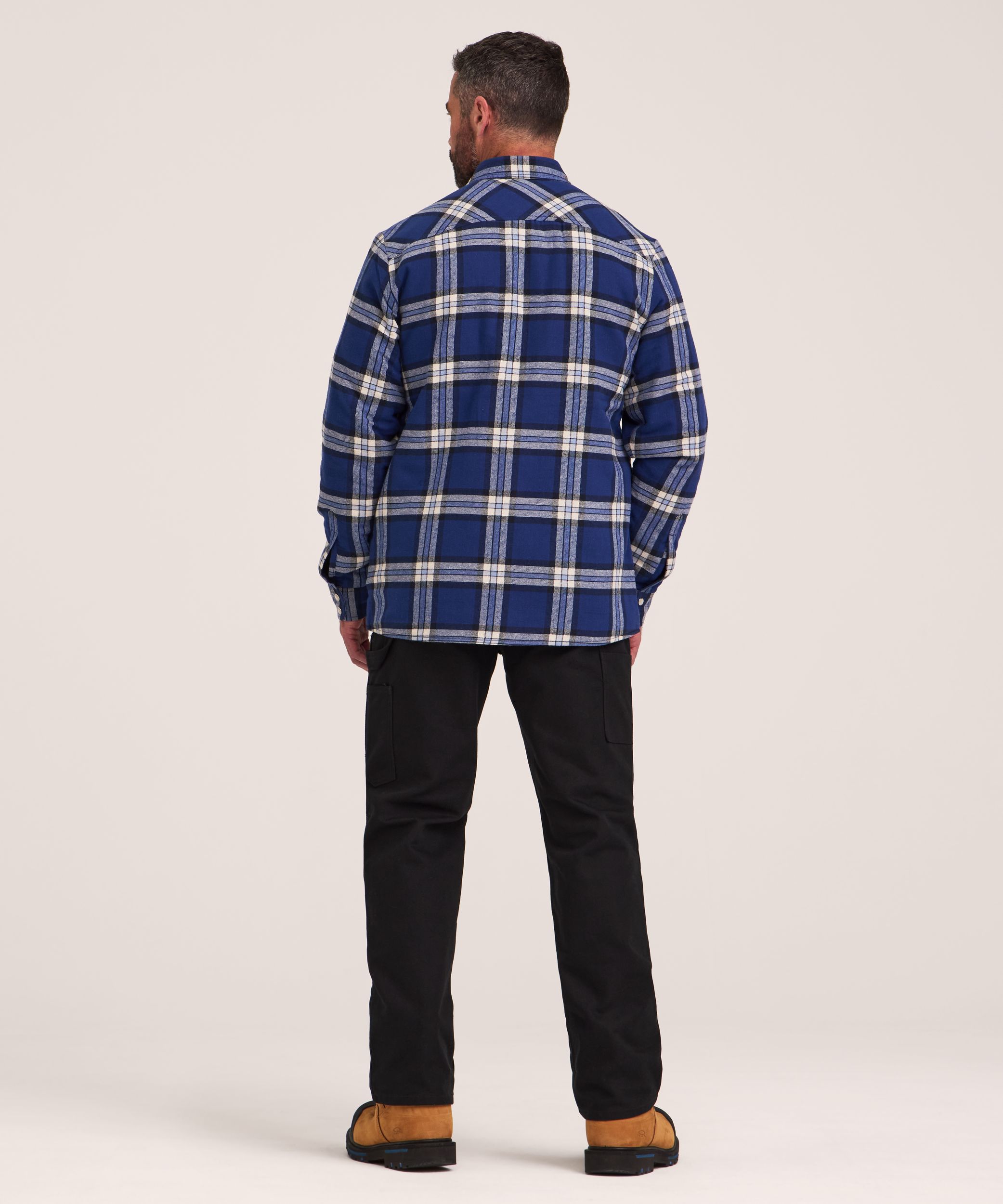Aggressor Men's Quilted Flannel Snap Work Shirt
