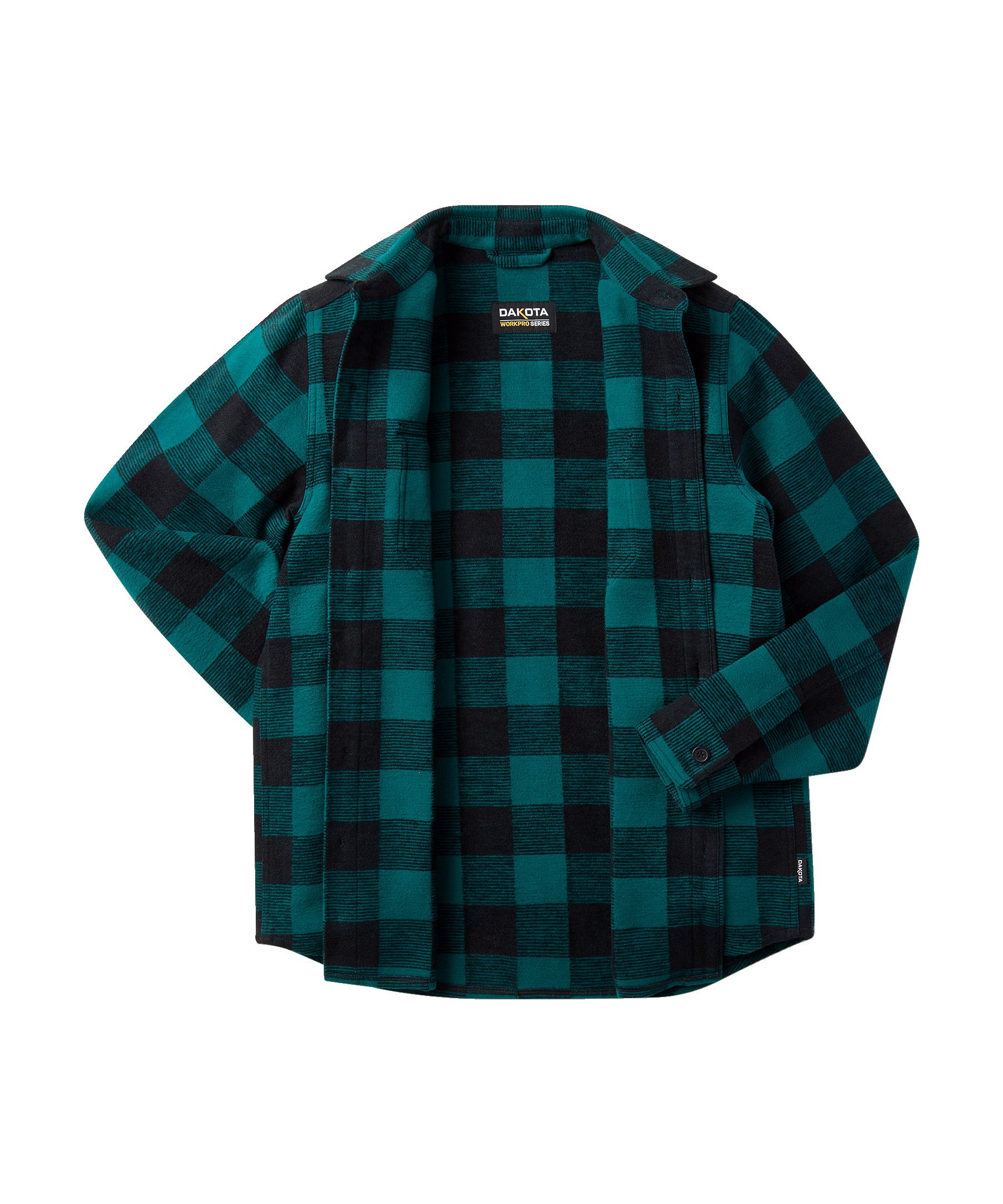 Chemise en flanelle non doublée pour hommes, série WorkPro, Dakota,