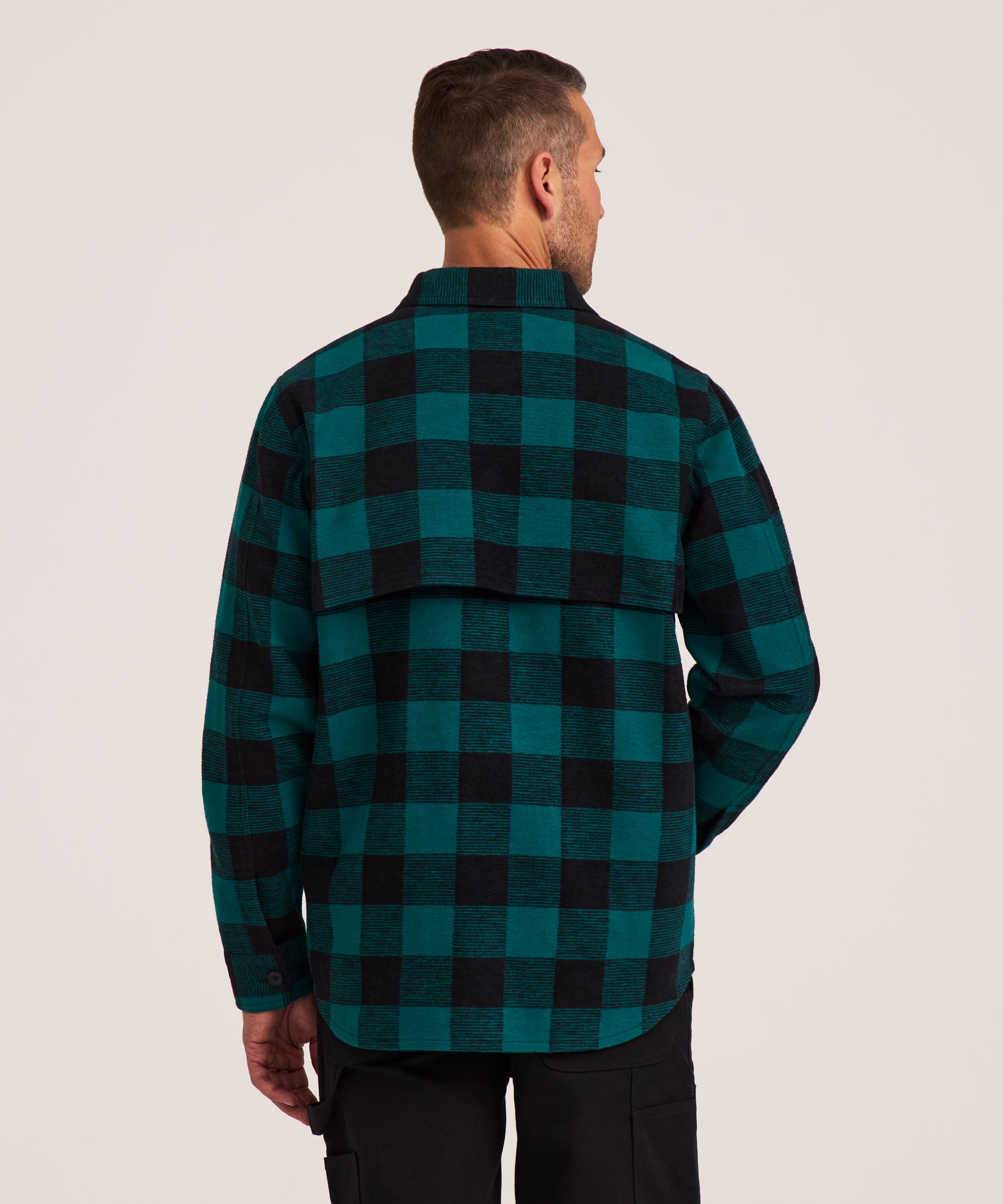 Chemise en flanelle non doublée pour hommes, série WorkPro, Dakota,